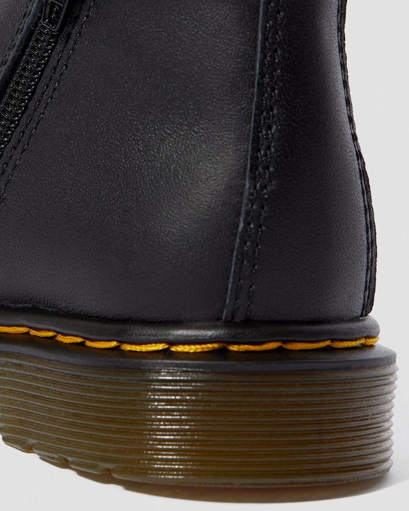 Botines Chelsea Dr Martens Infant/Toddler 2976 Softy T Cuero Niños Negros | MX 155FDN